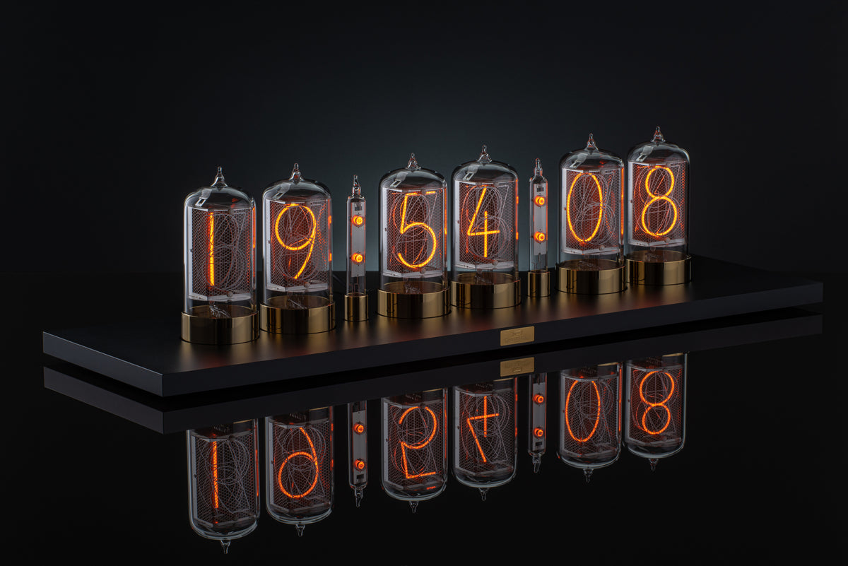 Puri Nixie Clock 6 Black-Gold