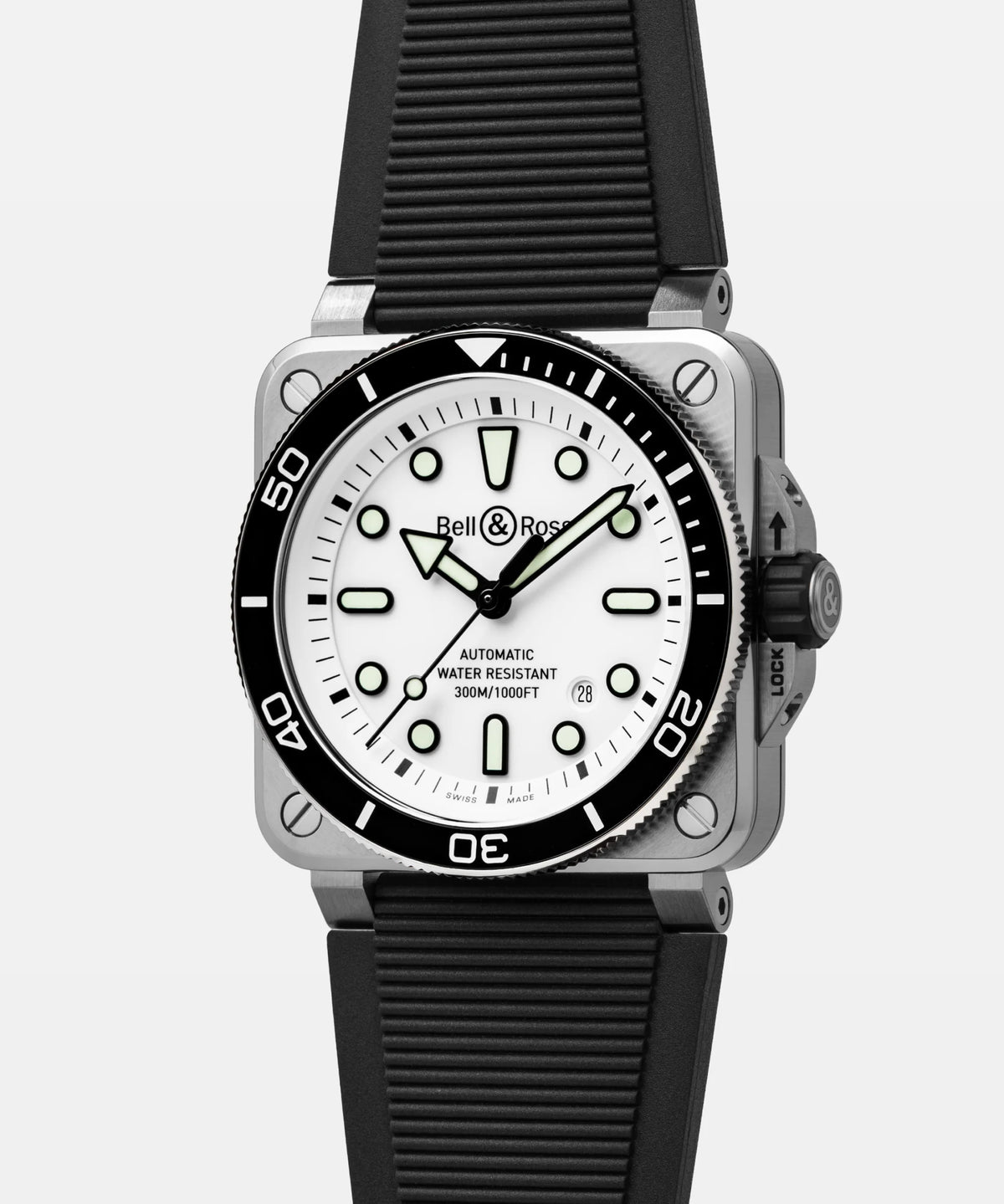 BR-03 Diver White Steel