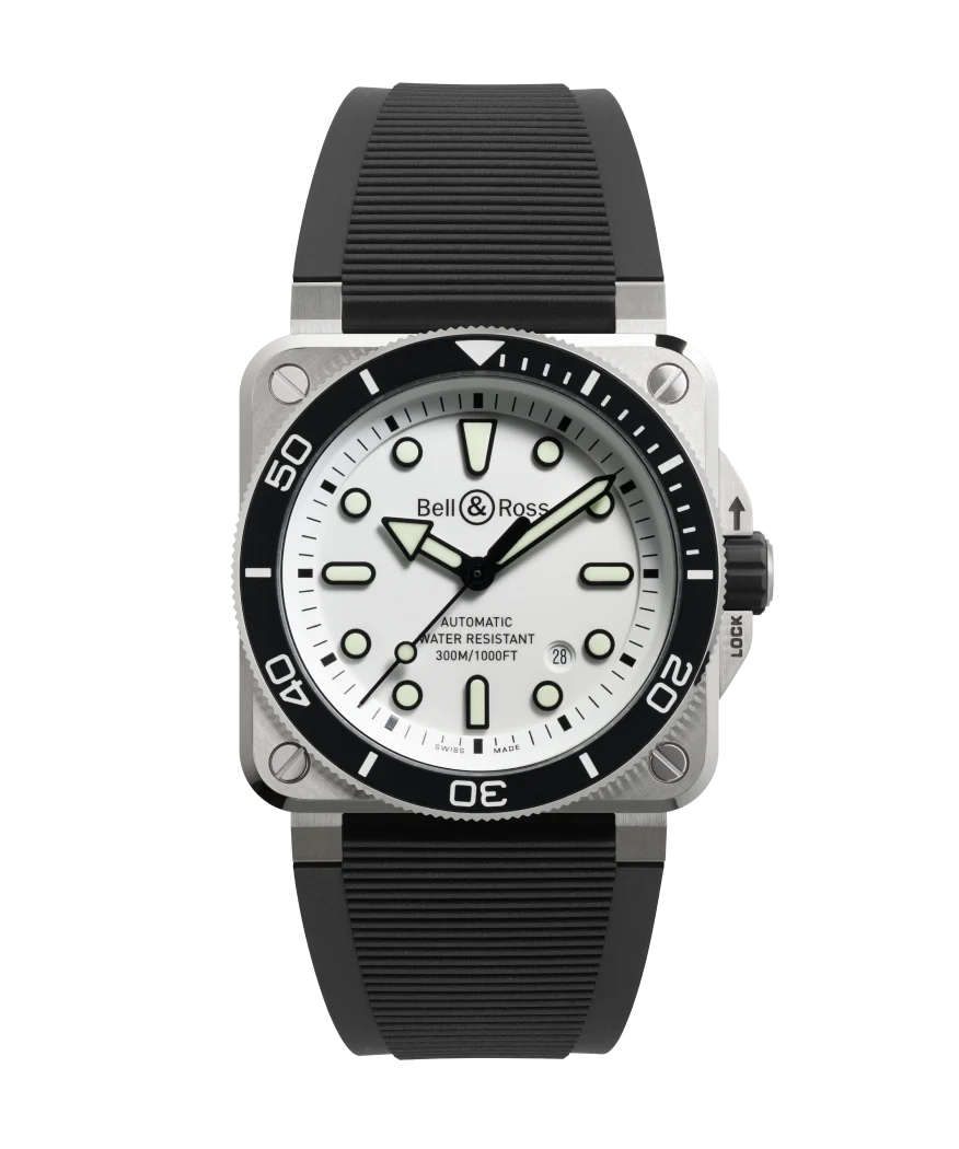BR-03 Diver White Steel