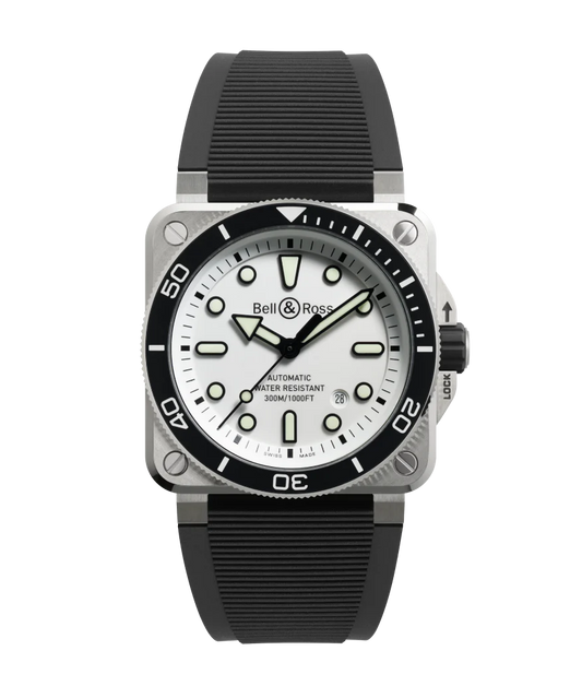 BR-03 Diver White Steel