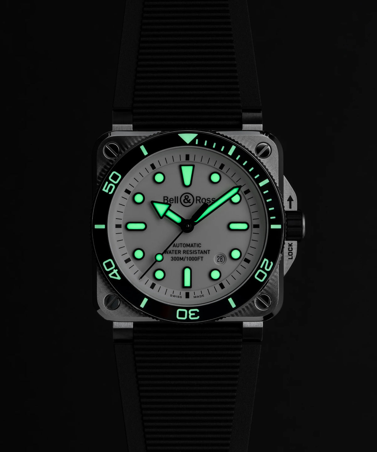 BR-03 Diver White Steel