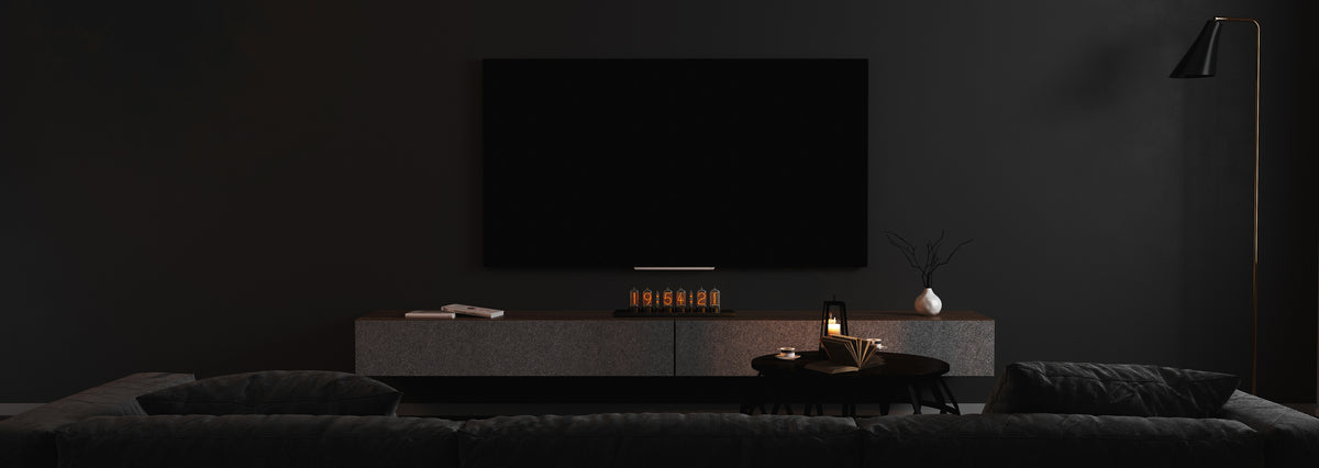 Puri Nixie Clock 6 Black-Gold