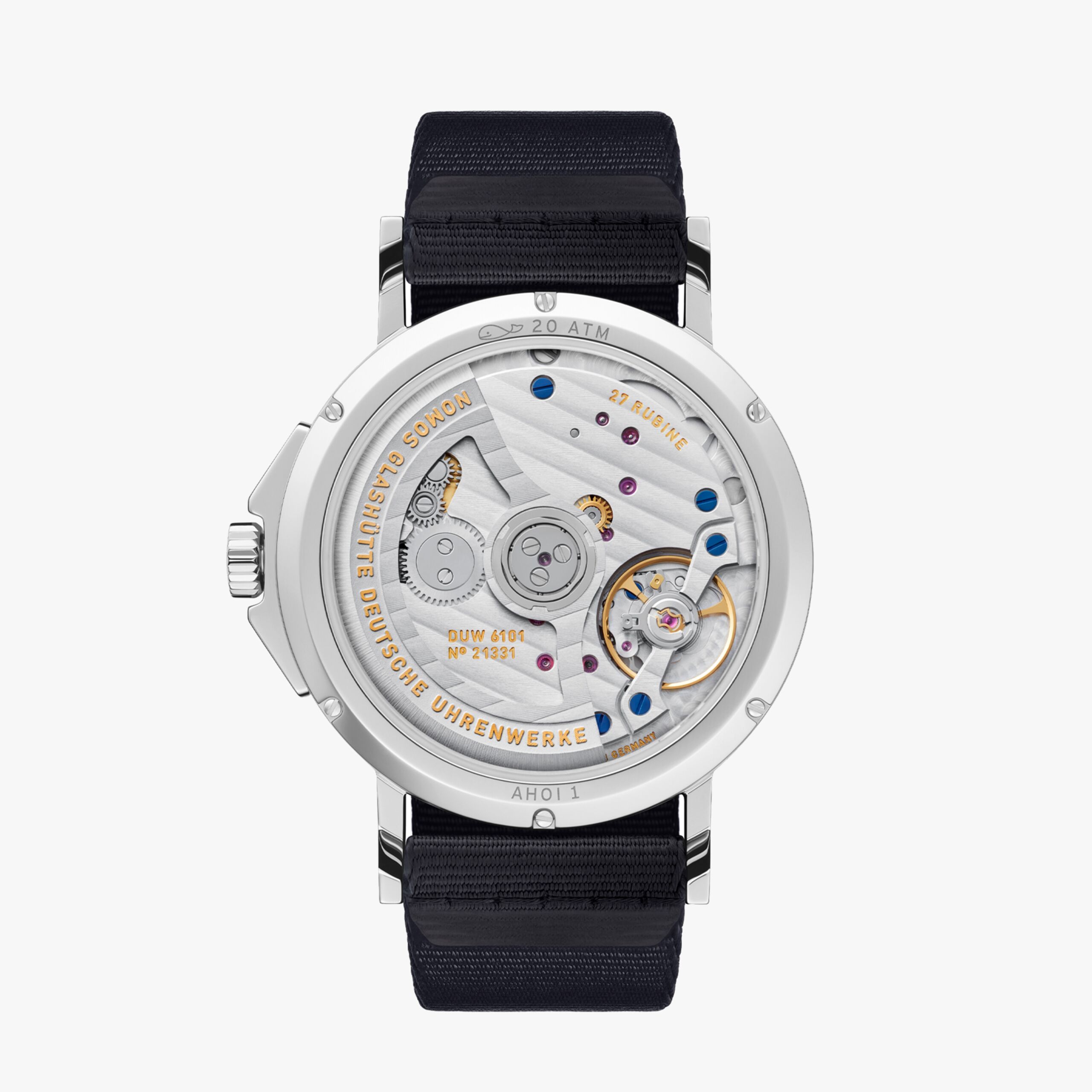 nomos watch reference 526 - back